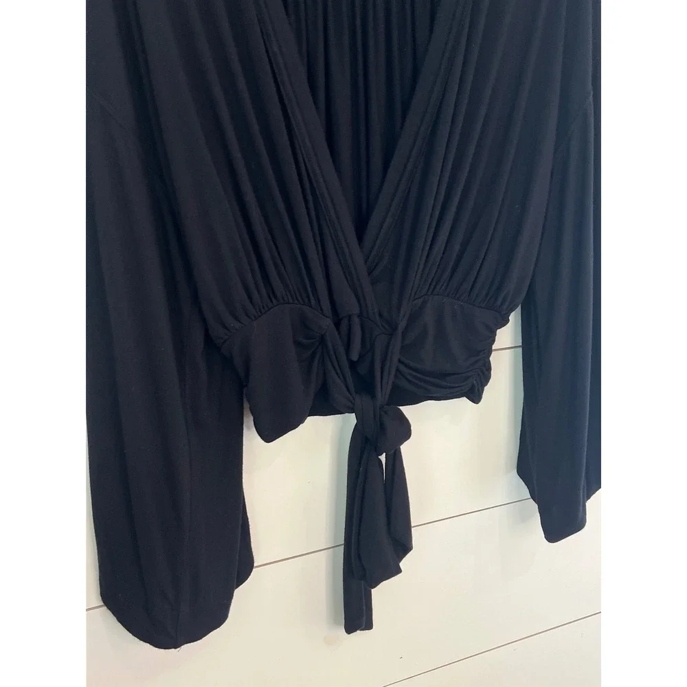 Free people That's a Wrap black small ballet core boho Pilates